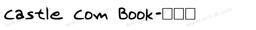 Castle Com Book字体转换